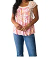 Jodifl Not So Serious Floral Blouse In Pink In Pink