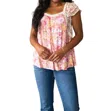 Jodifl Not So Serious Floral Blouse In Pink In Pink
