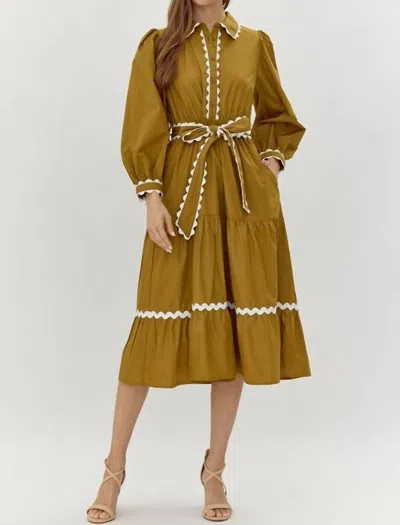 Jodifl Not Your Mama's Dress In Toffee In Brown