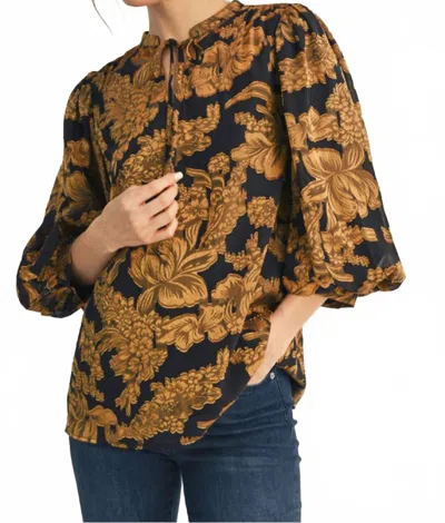 Jodifl Palace Top In Gold In Brown