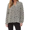Jodifl Party Top In Black Geometric In Multi