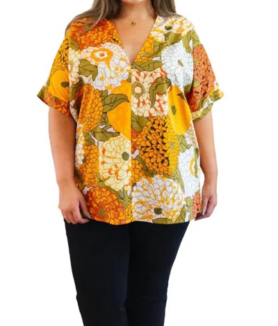 Jodifl Picking Blooms Blouse In Amber Mix In Multi