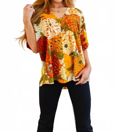 Jodifl Picking Blooms Blouse In Amber Mix In Yellow