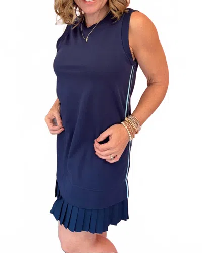 Jodifl Pleated Pickleball Dress In Navy