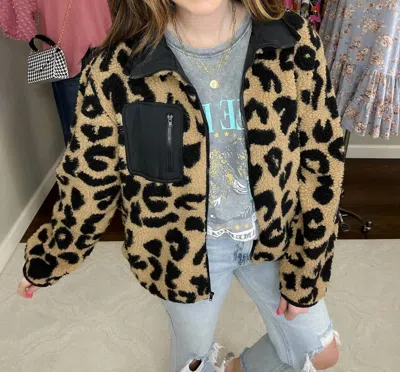 Jodifl Ready To Rule Fleece Jacket In Black