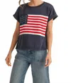 Jodifl Ross American Flag Tee In Navy In Blue