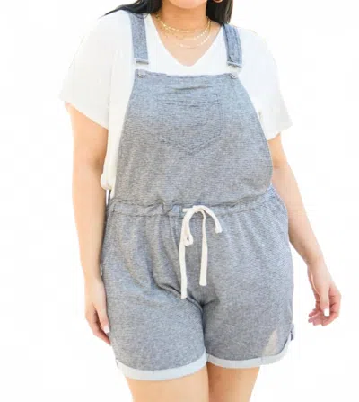 Jodifl Run Free Overall Shorts In Grey In Gray