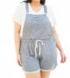 Jodifl Run Free Overall Shorts In Grey In Gray