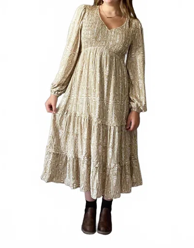Jodifl Savannah Midi Dress In Avocado Green In Multi