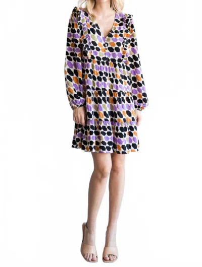 Jodifl Shape Up Printed Dress In Multi-color