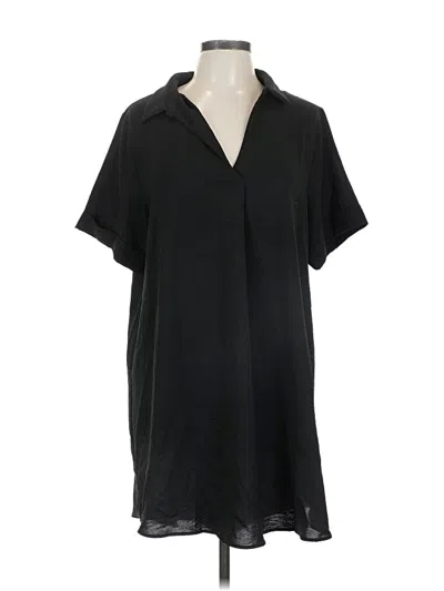Pre-owned Jodifl Short Sleeve Blouse In Black