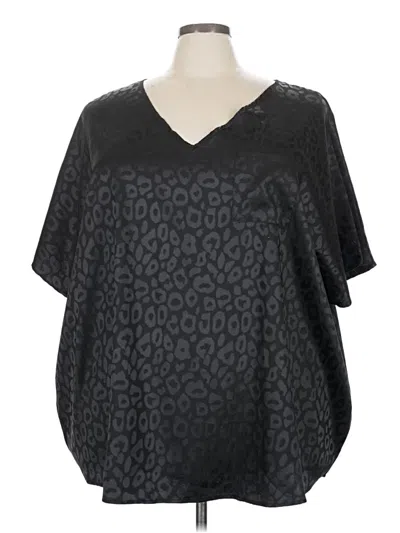 Pre-owned Jodifl Short Sleeve Blouse In Black