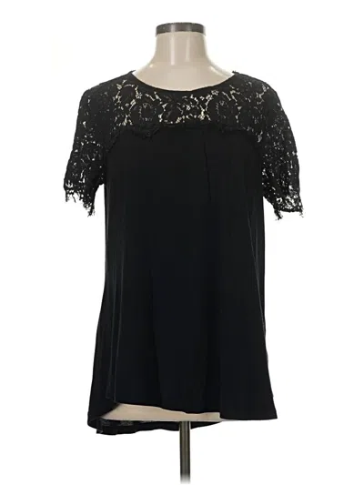 Pre-owned Jodifl Short Sleeve Blouse In Black