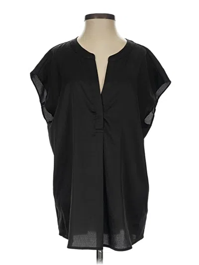Pre-owned Jodifl Short Sleeve Blouse In Black