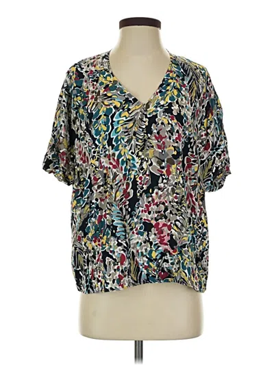 Pre-owned Jodifl Short Sleeve Blouse In Blue