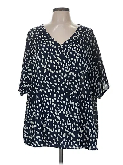 Pre-owned Jodifl Short Sleeve Blouse In Blue