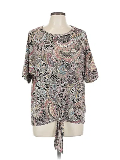 Pre-owned Jodifl Short Sleeve Blouse In Gray