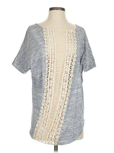 Pre-owned Jodifl Short Sleeve Blouse In Gray