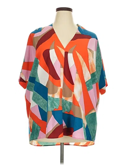 Pre-owned Jodifl Short Sleeve Blouse In Orange
