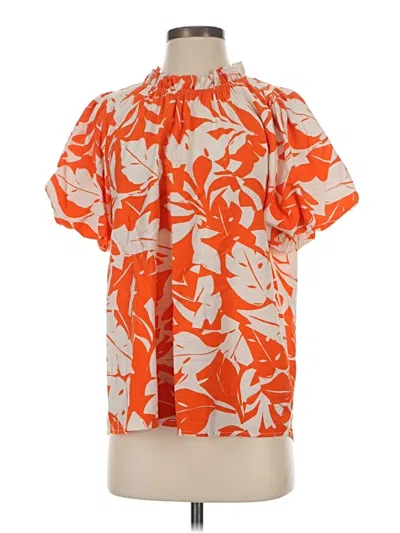 Pre-owned Jodifl Short Sleeve Blouse In Orange