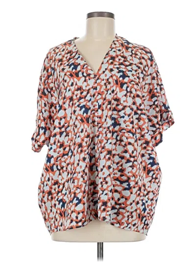 Pre-owned Jodifl Short Sleeve Blouse In Orange
