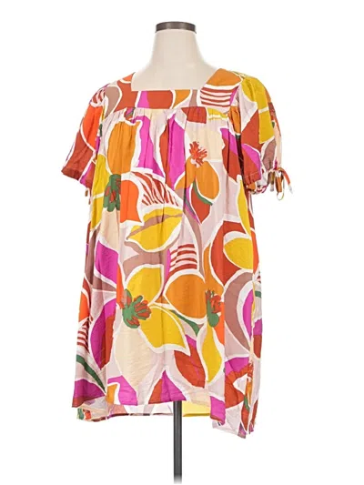 Pre-owned Jodifl Short Sleeve Blouse In Orange