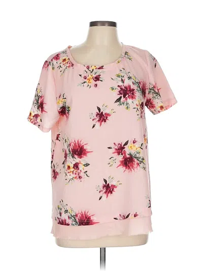 Pre-owned Jodifl Short Sleeve Blouse In Pink