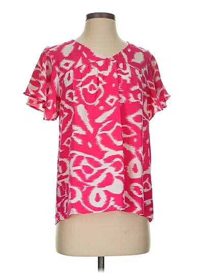 Pre-owned Jodifl Short Sleeve Blouse In Pink