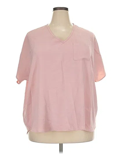 Pre-owned Jodifl Short Sleeve Blouse In Pink