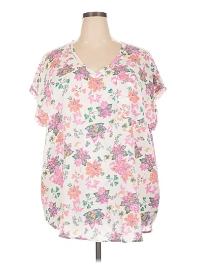 Pre-owned Jodifl Short Sleeve Blouse In Pink