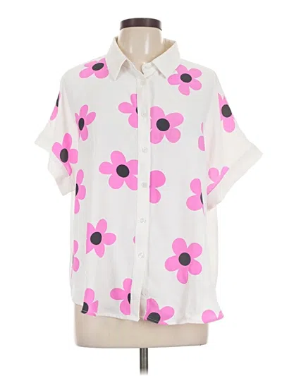 Pre-owned Jodifl Short Sleeve Blouse In Pink