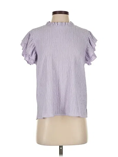 Pre-owned Jodifl Short Sleeve Blouse In Purple