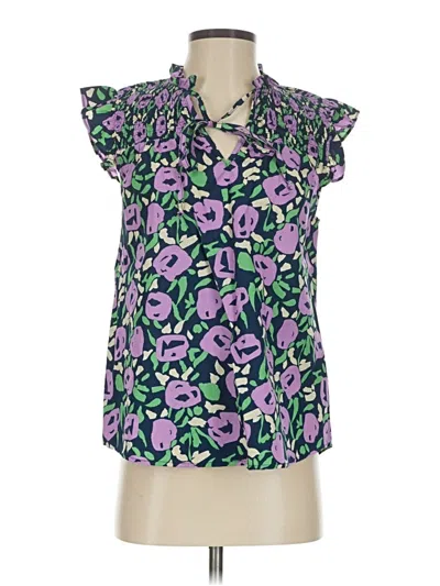 Pre-owned Jodifl Short Sleeve Blouse In Purple