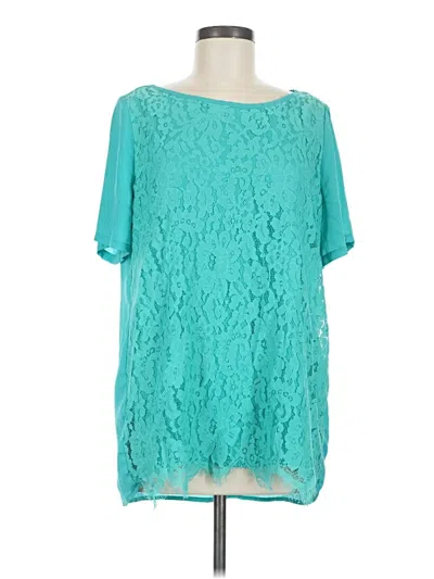 Pre-owned Jodifl Short Sleeve Blouse In Teal