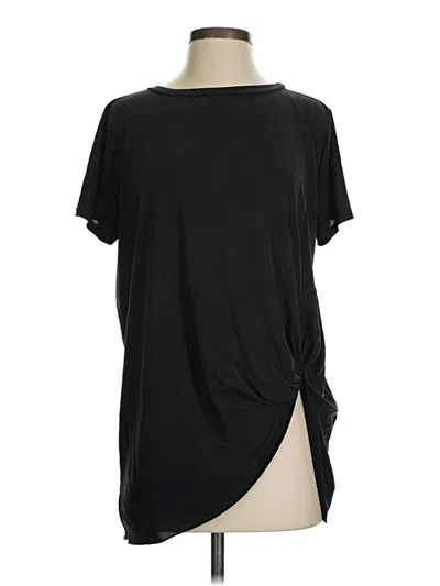 Pre-owned Jodifl Short Sleeve Top Black Keyhole Neckline Tops