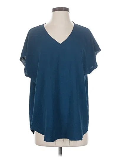 Pre-owned Jodifl Short Sleeve Top Blue V-neck Tops