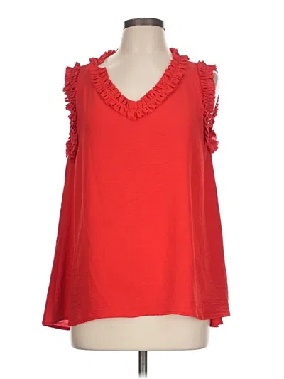 Pre-owned Jodifl Sleeveless Blouse In Red