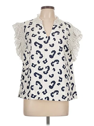 Pre-owned Jodifl Sleeveless Blouse In White