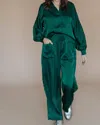 Jodifl So Much Better Satin Set In Emerald Green
