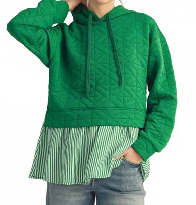 Jodifl Total Comfort Hoodie In Kelly Green