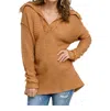 Jodifl Travel Far & Wide Sweater In Taupe In Grey