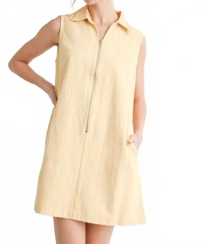 Jodifl Twice The Stripe Dress In Pastel Yellow In Neutral
