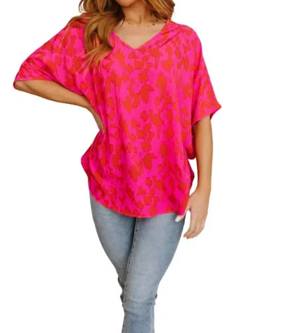 Jodifl Unforgettable V-neck Blouse In Animal Print In Multi