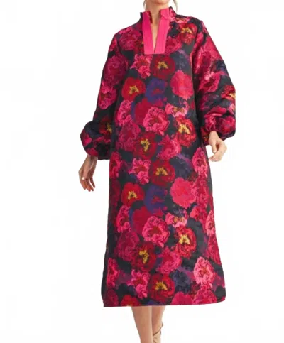 Jodifl Uptown At Night Midi Dress In Magenta In Red