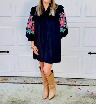 Jodifl Victoria Dress In Black In Multi