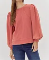 Shop Jodifl Vintage Wash Sweatshirt In Brick In Red