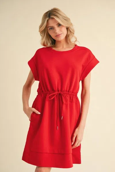 Jodifl Waves Of Bliss Jersey Dress In Red