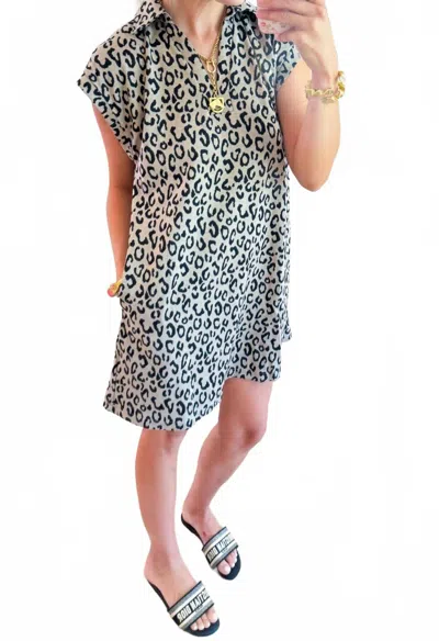 Jodifl Wild Days Leopard Print Dress In Oatmeal In Animal Print