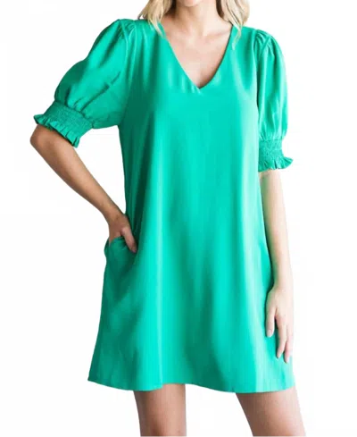 Jodifl Women's Leighton Shift Dress In Soft Emeral In Multi