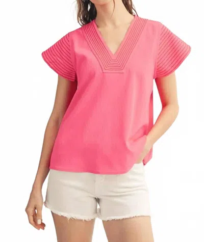 Jodifl Women's Slow Down Top In Baby Pink